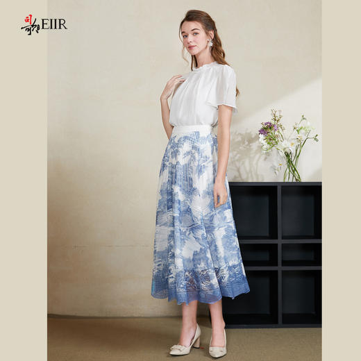 司歌国风印花伞裙大摆裙C911240X 商品图4