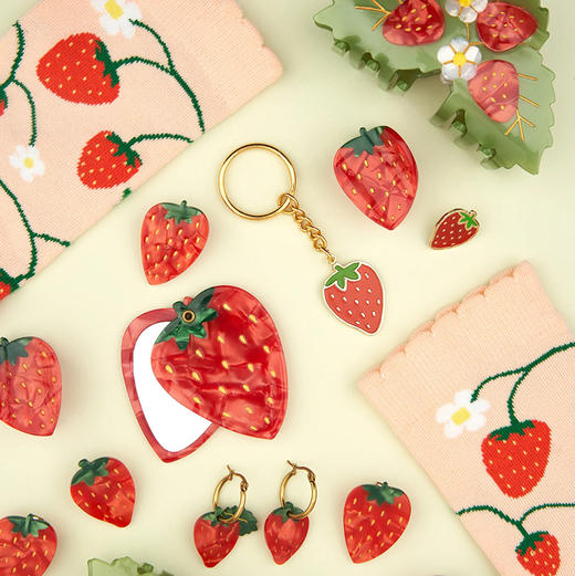 北京仓｜Coucou Suzette-Strawberry-草莓 胸针［法国设计师］ 商品图4