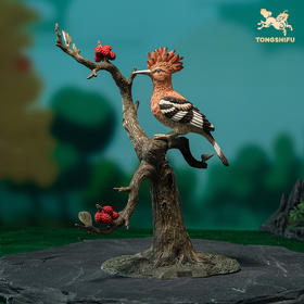 铜师傅《戴胜鸟》客厅桌面铜鸟摆件 家居装饰工艺品摆件