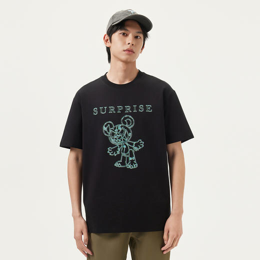 gxg.jeans男装 25年夏热卖时尚卡通印花个性宽松圆领短袖T恤男生 商品图2