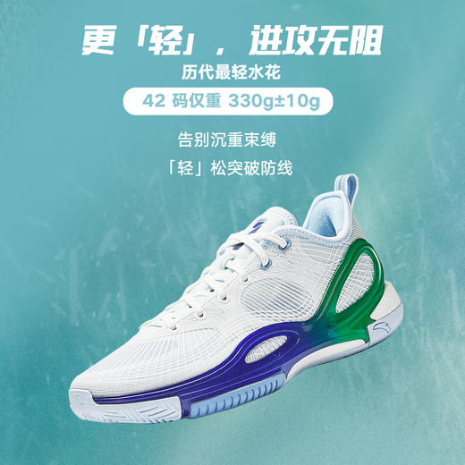 安踏水花7丨水泥克星防滑耐磨缓震实战专业运动后卫低帮篮球鞋男112521131 商品图0
