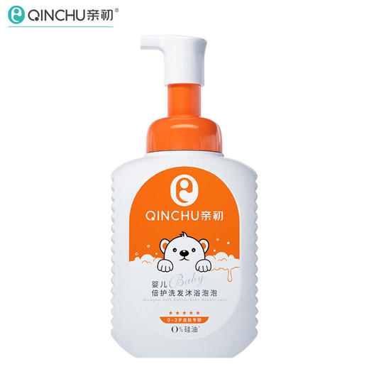 亲初 婴儿倍护洗发沐浴二合一 350ml 泡泡型 商品图0