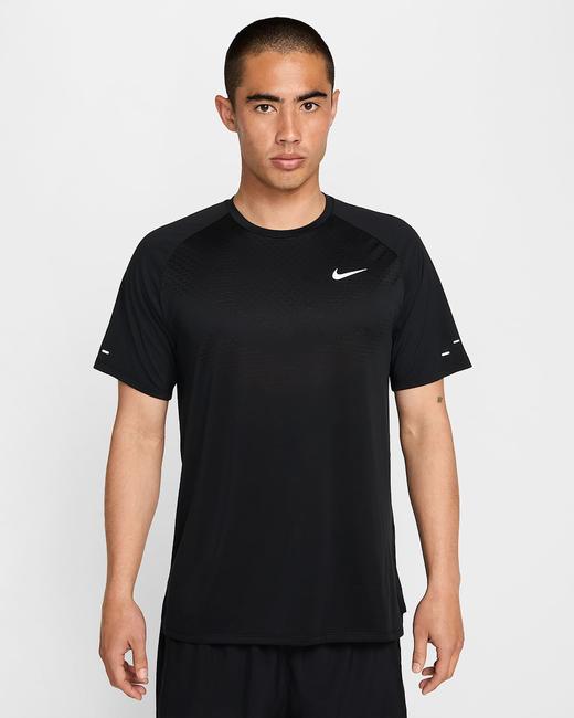 Nike 耐克Stride Dri-FIT ADV 男子速干短袖跑步上衣HV5204-010 商品图0