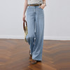 【严选】诗凡黎宝宝柔直筒阔腿轻弹牛仔裤2025夏新款亲肤舒适显瘦薄款长裤7G4350841 商品缩略图0