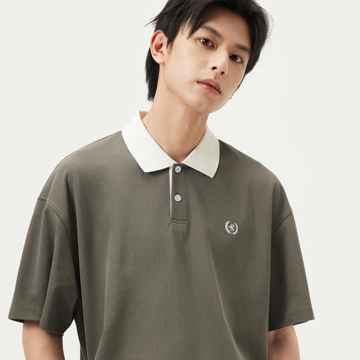 gxg.jeans男装 多色撞色拼接时尚休闲短袖Polo衫T恤 25年夏热卖 商品图3