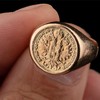【已售】独角鹿西洋古董 奥地利出品黄金戒托镶嵌玛丽亚·特蕾西亚中古金币戒指 商品缩略图2
