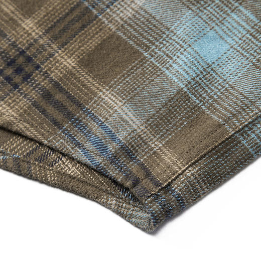 gxg.jeans男装25春磨毛感格子长袖衬衫慵懒衬衫外套#J25D031003 商品图4