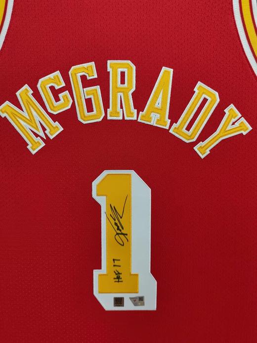 收藏系列 麦迪&姚明 火箭队1号&11号 红色球员版 亲笔签名球衣 商品图2