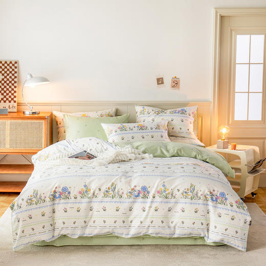 【宿舍床品~一站式配齐】多喜爱全套学生宿舍床上用品纯棉被套+床单+枕套+被芯+床垫+枕芯套餐 商品图8