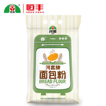 河套面包粉8斤中华老字号烘焙原料高筋面包粉面包机面粉恒丰面粉 /粮油调味 /面粉 /通用粉 商品图2