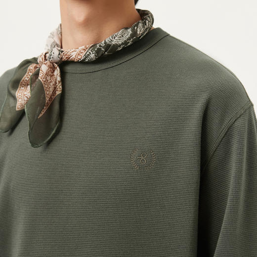 gxg.jeans男装 多色肌理面料基础圆领长袖T恤男内搭 25年春热卖 商品图4