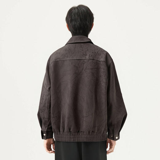 gxg.jeans男装  咖色满印潮流宽松翻领夹克外套男士 25年春热卖 商品图3
