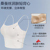 ¹日本代工厂【短款带胸垫】桑蚕丝吊带 不用穿内衣 桑蚕丝+莫代尔+棉混纺 柔软舒适 可单穿可打底CF01-CRMM-BSPK 商品缩略图1