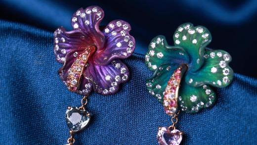 【花开见喜】钛金刻面珍珠耳坠ZZ2406009 商品图3