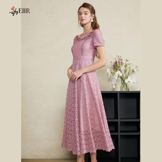 司歌大摆连衣裙短袖蕾丝重工显瘦A911185X 商品图4