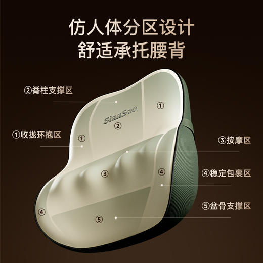 象术W4腰部按摩器肩颈按摩仪颈椎按摩器家用车载靠垫 商品图2