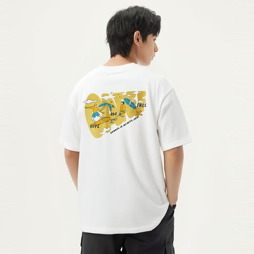 gxg.jeans男装 多色后背趣味印花潮流时尚圆领短袖t恤 25年夏热卖 商品图2