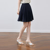 【严选】诗凡黎白色甜美A字半身裙2025夏新款藏青流行显瘦高腰百褶短裙女7G5140711 商品缩略图4