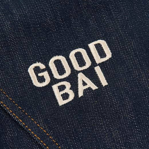 GOODBAI 粗体23 logo印花两件式百褶牛仔连衣裙 商品图4