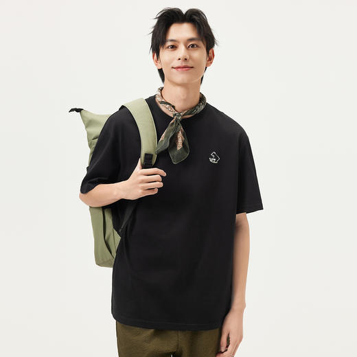 gxg.jeans男装 多色趣味绣花基础休闲宽松圆领短袖T恤 25年夏热卖 商品图1