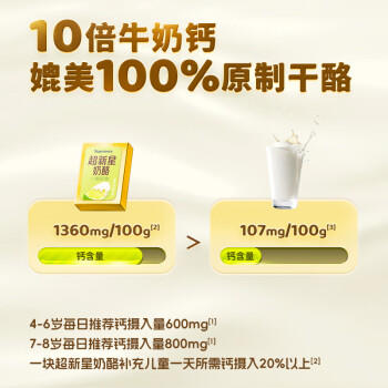 飞鹤Supernova超新星奶酪粒/块 芒果味 48g 浓缩果汁高钙 涂抹芝士 /粮油调味 /奶酪黄油 /奶酪/奶酪制品 商品图3