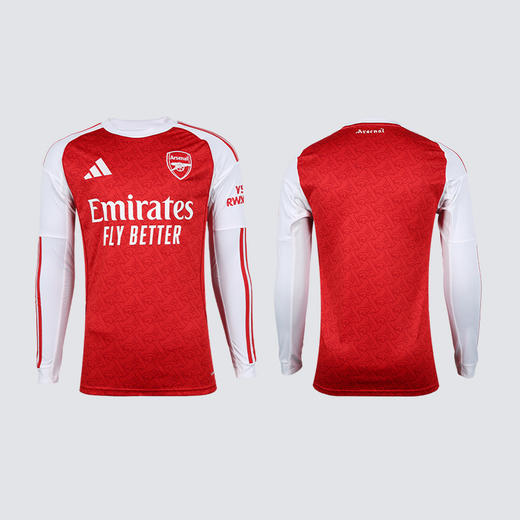 小李子阿迪达斯25/26赛季阿森纳球迷版主场长袖球衣成人男JI9536 商品图4