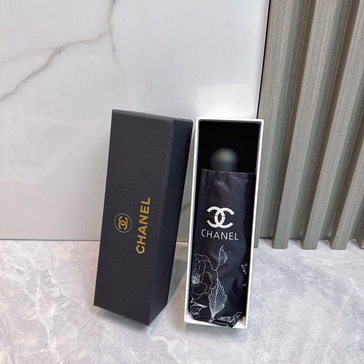 夏季特惠💰230 香奈儿 新款山茶花五折手开晴雨伞 商品图1