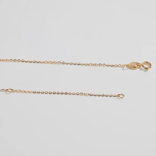 礼兰 S925银项链18K金淡水珍珠葫芦吊坠4-5mm 商品图3