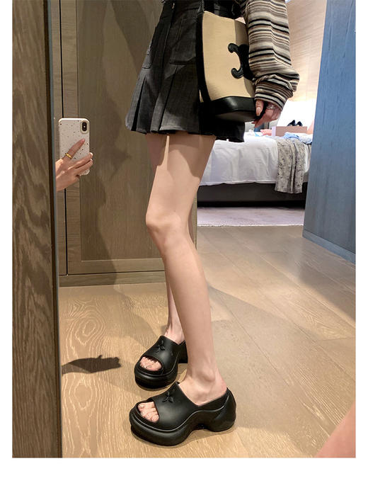 增高9cm巨显瘦显腿长‼️火爆全网了🔥【足弓美腿拖鞋】上脚又酷又辣的❗❗✅这很难不爱呀❤ 商品图0