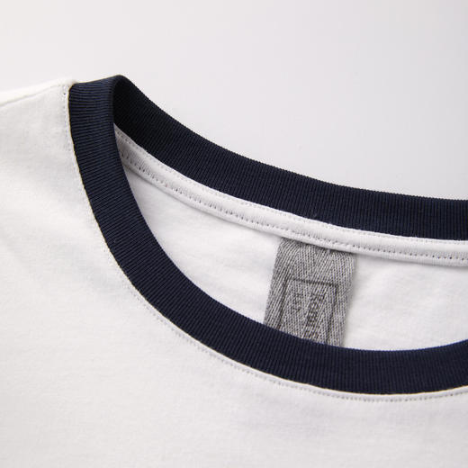 ROMI STUDIO“拥抱美好”棉质手绘涂鸦印花撞色短袖T恤 RWCRSY3027(现货) 商品图2