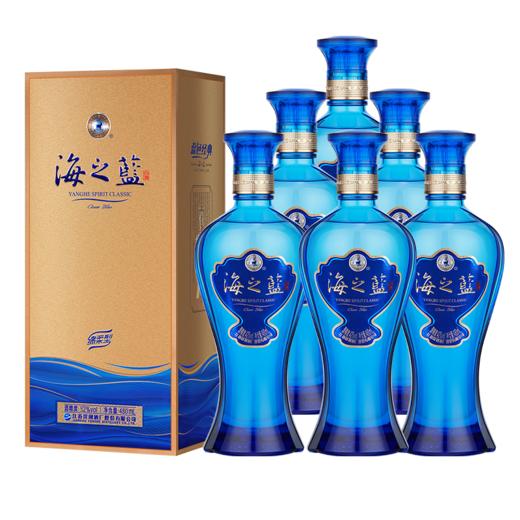 【组合装】52度海之蓝480mLx6瓶整箱装+42度洋河大全福500mLx6整箱装 商品图2