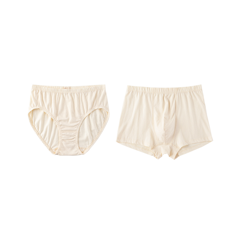 小亘 天然彩棉男女士中低腰内裤 2条【贴身衣物非质量问题不支持退换、常规地区满120包邮】