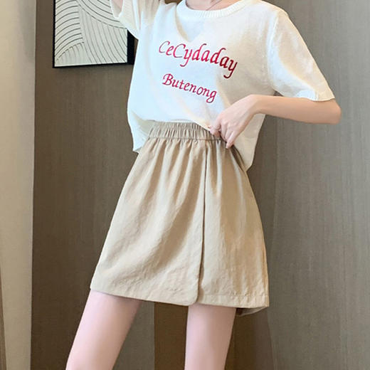 山本工装裙裤！女款夏季薄款2025新款宽松阔腿五分裤休闲冰丝运动短裤！ 商品图3