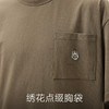 gxg.jeans男装  咖色口袋设计宽松休闲圆领短袖T恤 25年夏热卖 商品缩略图4