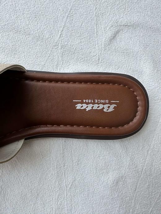 贝壳三 女款编织度假风一字软底拖鞋外穿百搭平底凉鞋C051339 商品图7