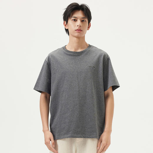 gxg.jeans男装 灰色后背字母美式时尚潮流圆领短袖T恤男 25夏热卖 商品图2
