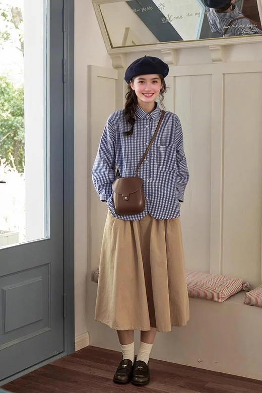 裁缝学苑AS481翻领长袖衬衫纸样女装衬衣上衣版型样板图纸 商品图2