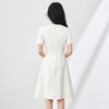 「高货wl」全新升级【铂金会员321/天猫429/差价108】(21453)洛诗琳法式气质高级感连衣裙2025夏季简约圆领收腰裙子 商品缩略图2