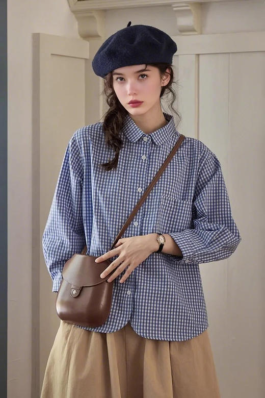 裁缝学苑AS481翻领长袖衬衫纸样女装衬衣上衣版型样板图纸 商品图4