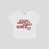 GOODBAI 23 GIRLS athletic撞色印花小V领紧身短款飞袖T恤 商品缩略图2