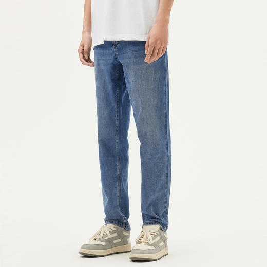 gxg.jeans男装 蓝色宽松经典水洗简约牛仔长裤男士 25年夏热卖 商品图1