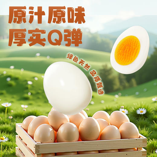 白煮蛋280g 8个鸡蛋无壳优质蛋白原汁原味真空便携包装休闲零食 商品图1