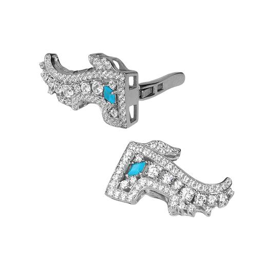 盘龙城遗址博物院文创·夔龙双夹胸针 商品图5