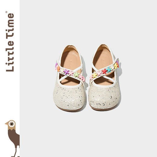 littletime女童鞋2025春新款儿童洋气时尚海洋星空公主鞋水晶鞋 商品图3