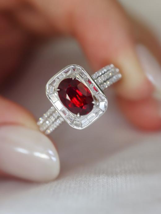 1.13ct刻面红宝石戒指 商品图2