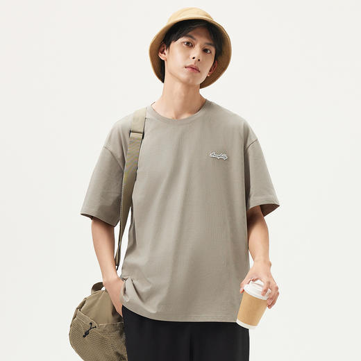 gxg.jeans男装 多色字母绣花基础简约圆领短袖T恤男 25年夏新 商品图2