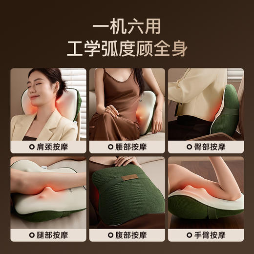 象术W4腰部按摩器肩颈按摩仪颈椎按摩器家用车载靠垫 商品图3