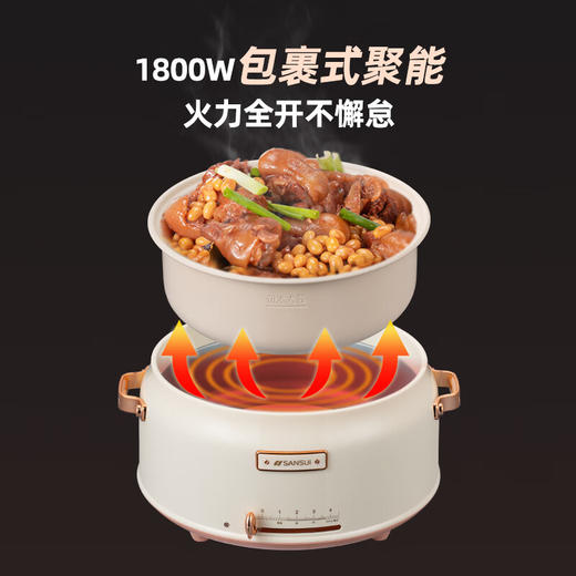 山水（SANSUI）5L分体式多功能电火锅SHG-5306 商品图6