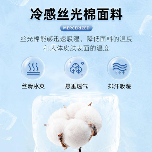 「自」全新升级【铂金会员109/天猫139/差价30】(34557)洛诗琳80S丝光棉t恤2025夏季冰感圆领精棉液氨短袖上衣女 商品图3