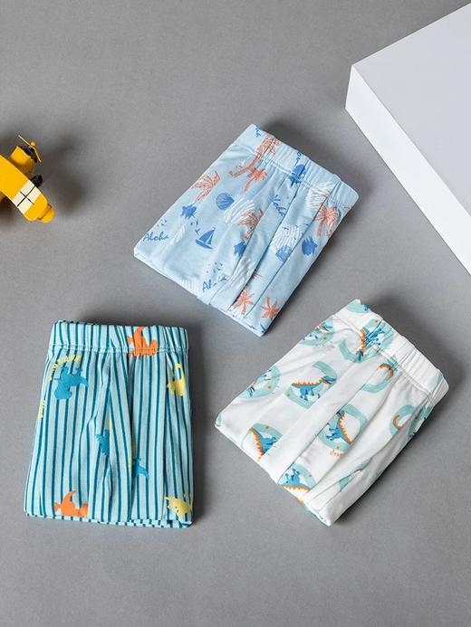 【萌动恐龙莫代尔】SCHIESSER德国舒雅儿童莫代尔柔软亲肤萌动恐龙系列平角裤单条装3B/24356T 商品图3